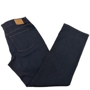 Mott & Bow Men's 38x32 Straight Dark Wash Denim Jeans Cotton Elastane Casual